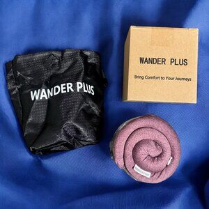 WANDER PLUS® Travel Neck Pillow Pro Pure Memory Foam 360 Degree Support Sml W-4